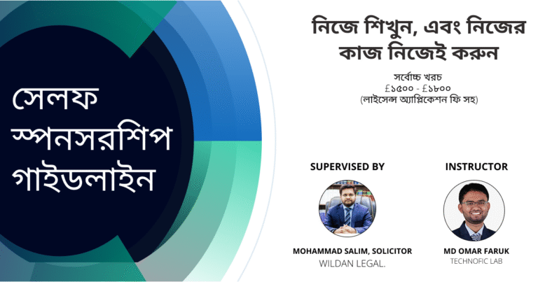 Self Sponsorship Guidance : Complete A to Z Practical Training in Bangla